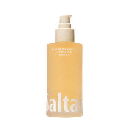 Saltair Body Oil 4 fl oz front view with packaging