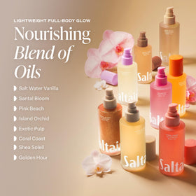 Saltair Body Oil 4 fl oz with ingredients list