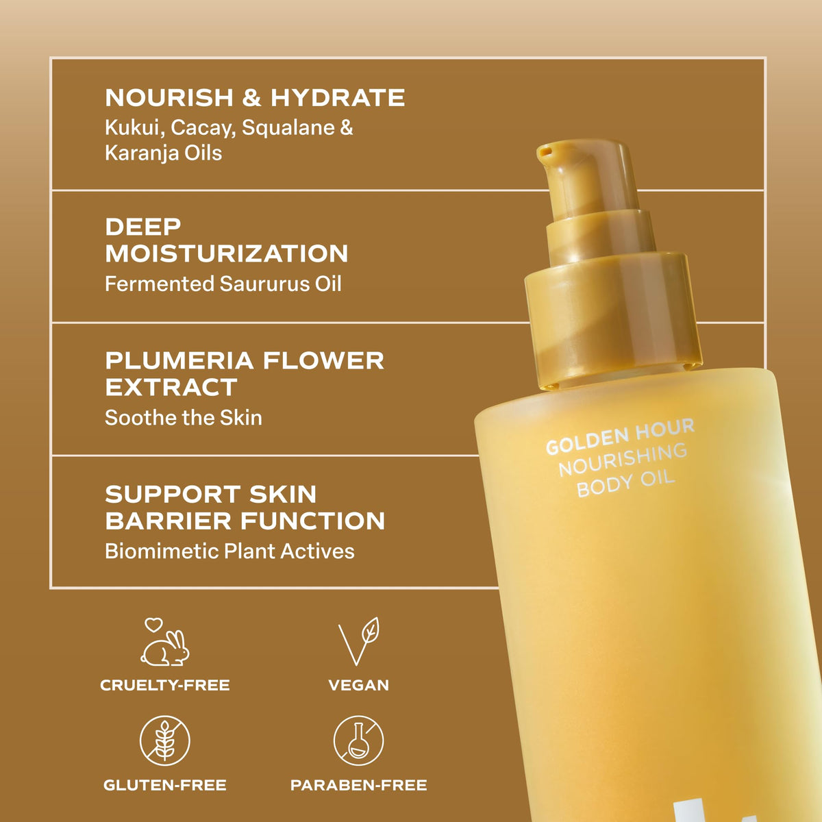 Saltair Body Oil bottle with pump dispenser