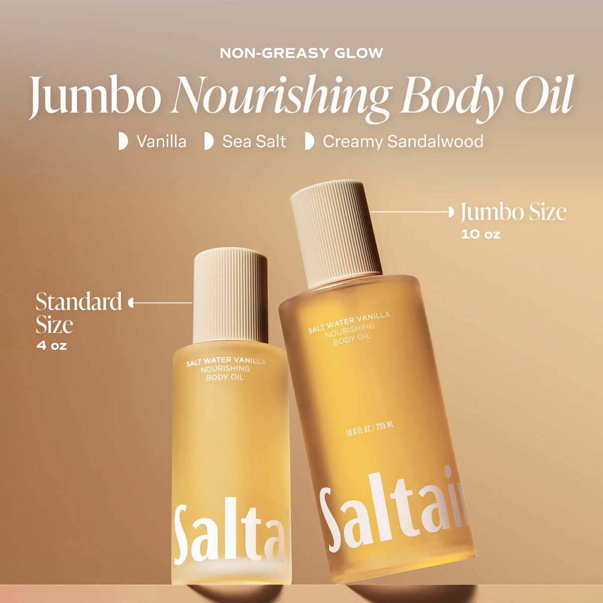 Saltair Body Oil Jumbo 10 fl oz back view