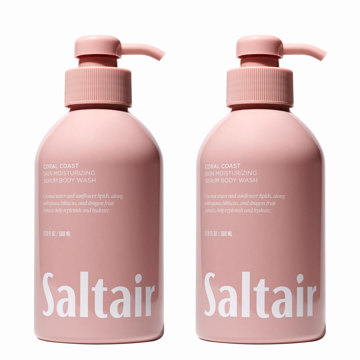 Saltair Body Wash 2-Pack front view with Coral Coast scent