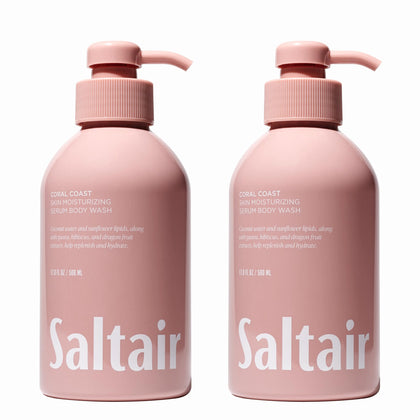 Saltair Body Wash 2-Pack front view with Coral Coast scent