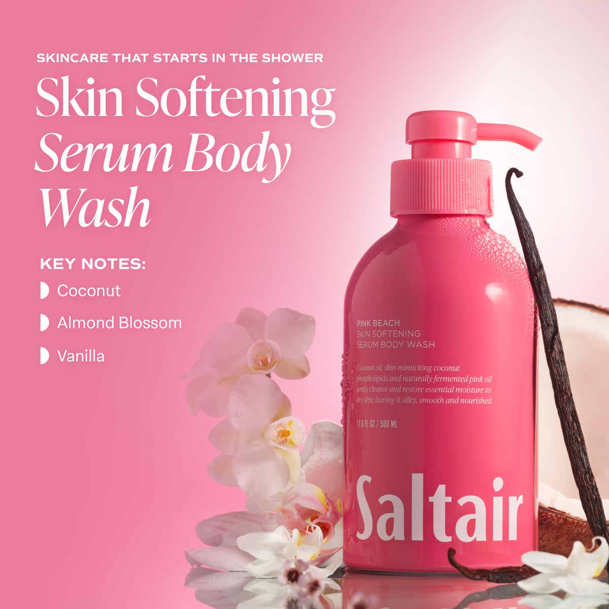 Saltair Body Wash 2-Pack showing both 17oz bottles