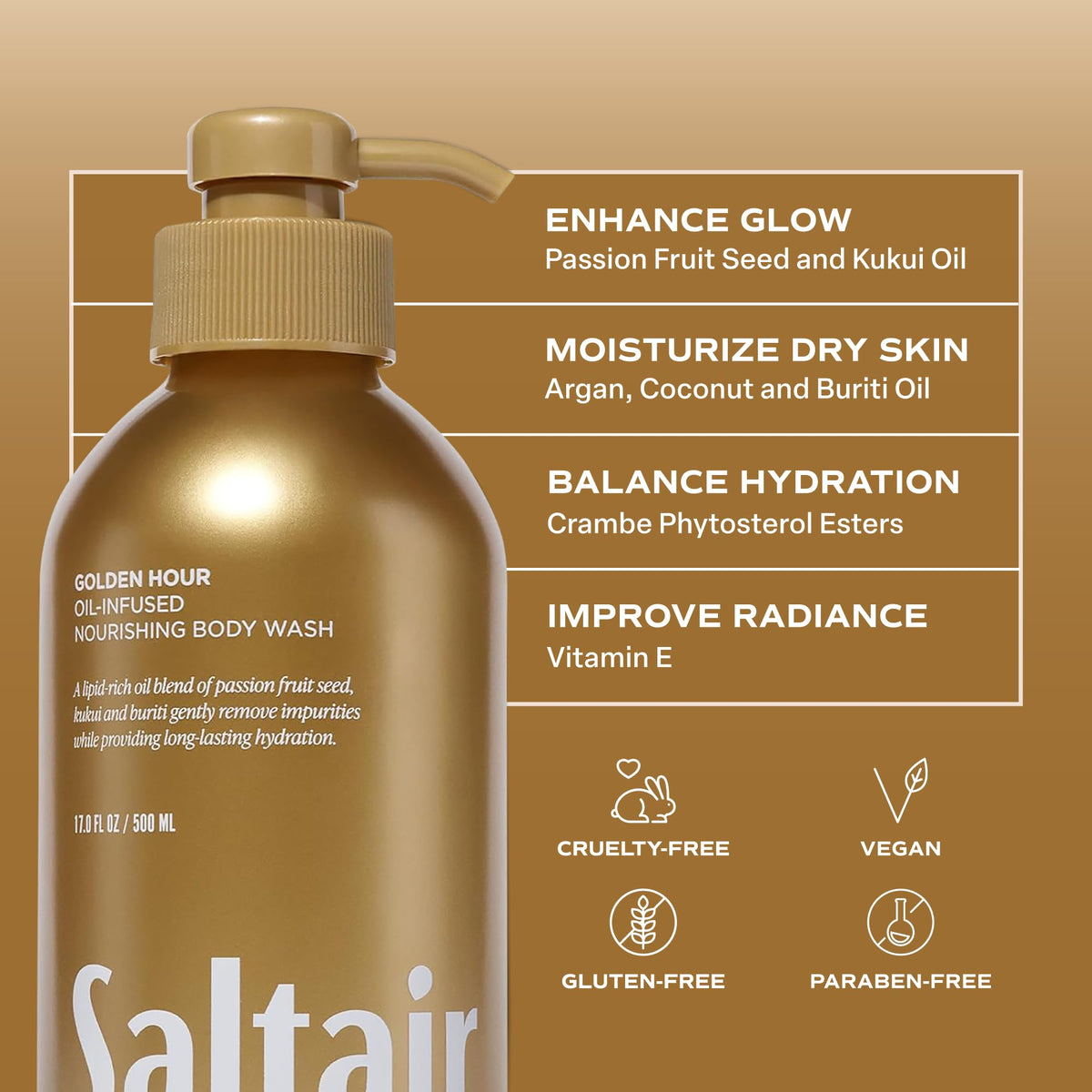 Saltair Body Wash with fresh coconut and pineapple