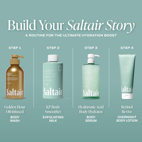 Saltair KP Body Milk 10oz with natural background