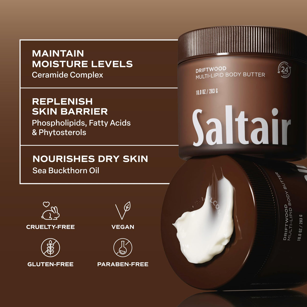Saltair Multi-Lipid Body Butter lifestyle scene