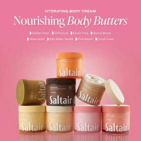 Saltair Multi-Lipid Body Butter on a wooden surface