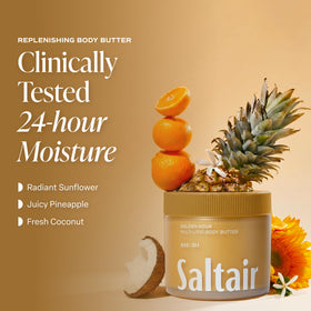 Saltair Multi-Lipid Body Butter showing texture on a hand