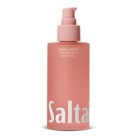 Saltair Nourishing Body Oil 4 oz front view with Coral Coast label
