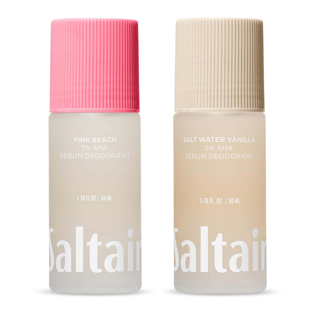 Saltair Serum Deodorant Variety Pack front view with Coconut Vanilla scent