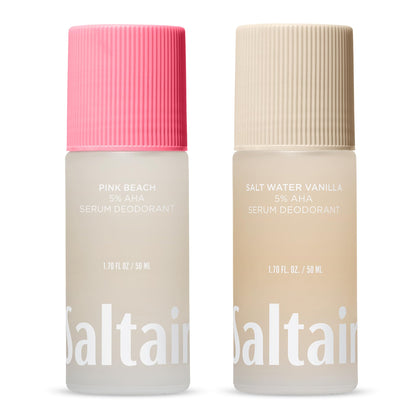 Saltair Serum Deodorant Variety Pack front view with Coconut Vanilla scent