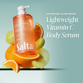 Saltair Vitamin C Body Serum back view showing ingredients