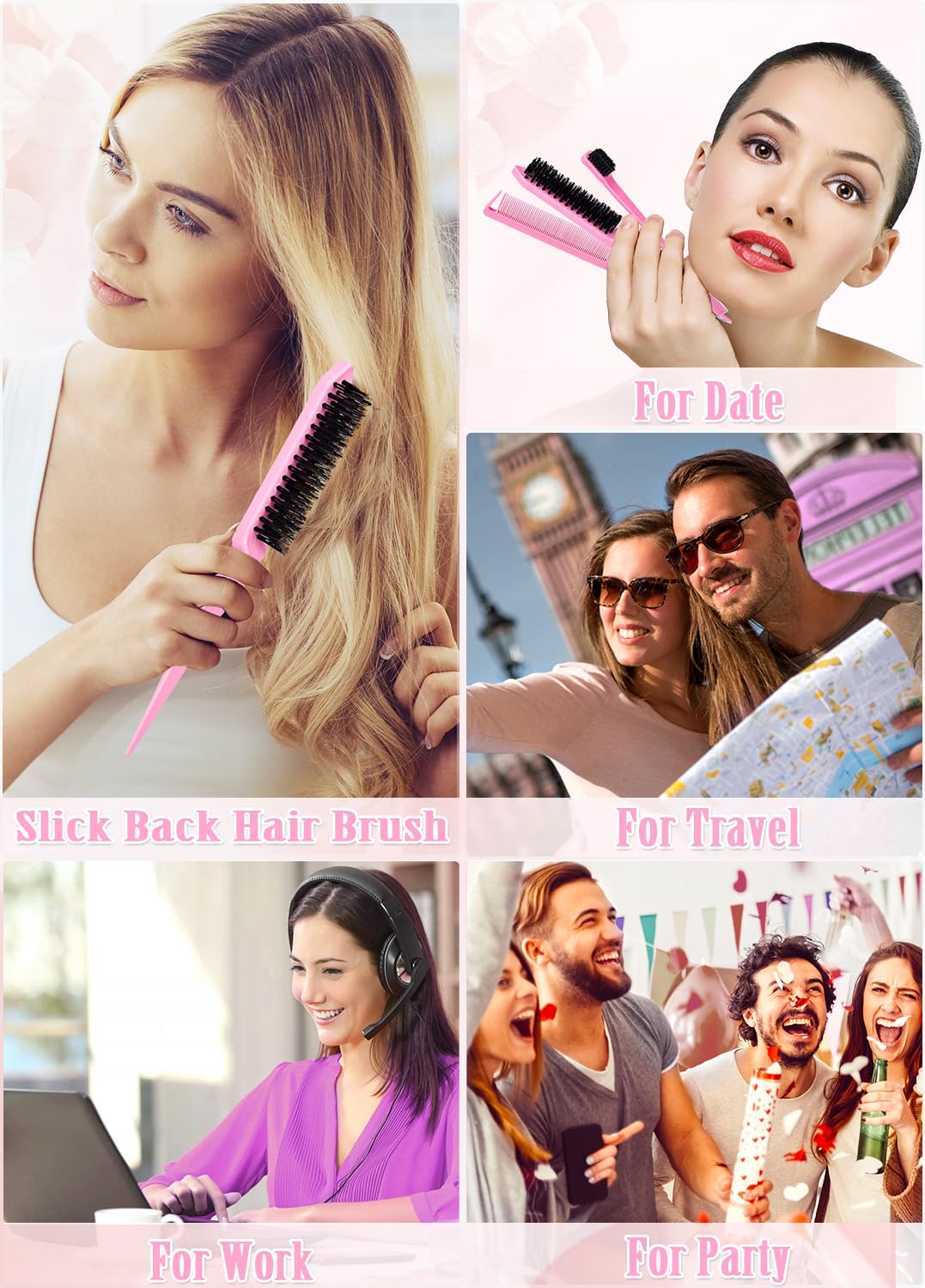 Samnyte Hair Wax Stick on a vanity with other beauty tools