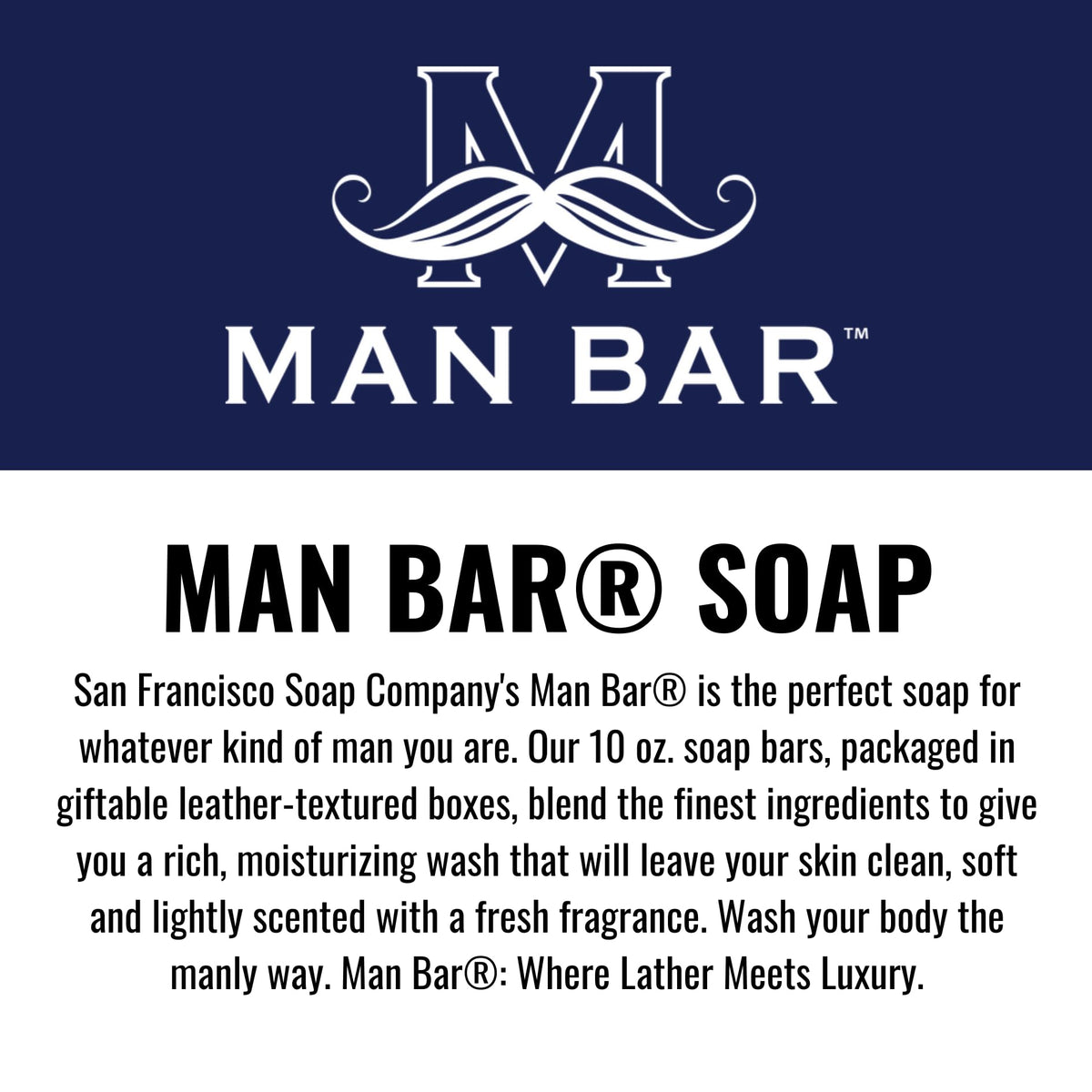 San Francisco Soap Company Man Bar Soap close-up of texture