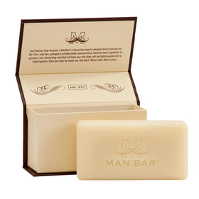 San Francisco Soap Company Man Bar Soap in a shower setting