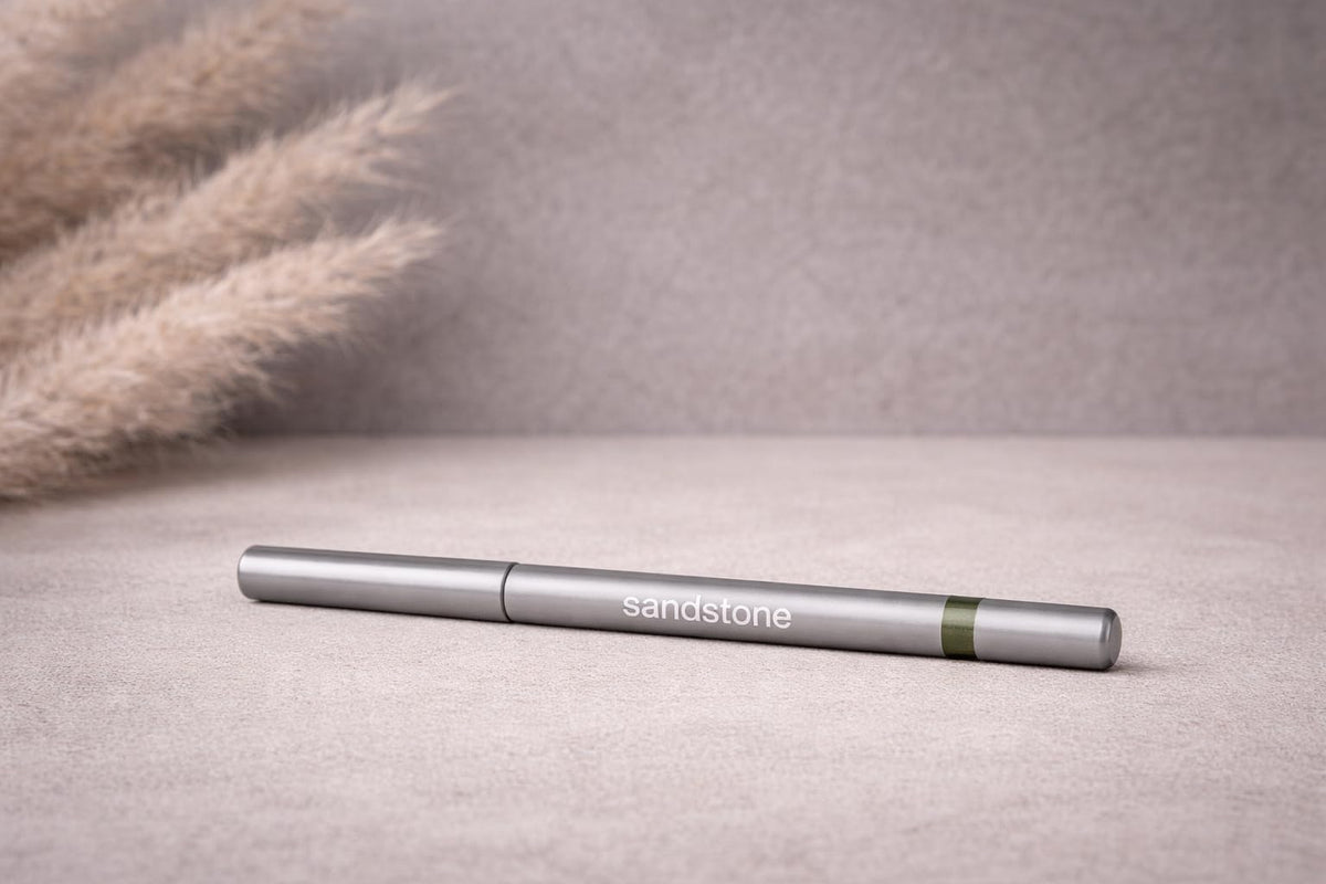 Sandstone Scandinavia Go Green Eyeliner Pencil in makeup kit
