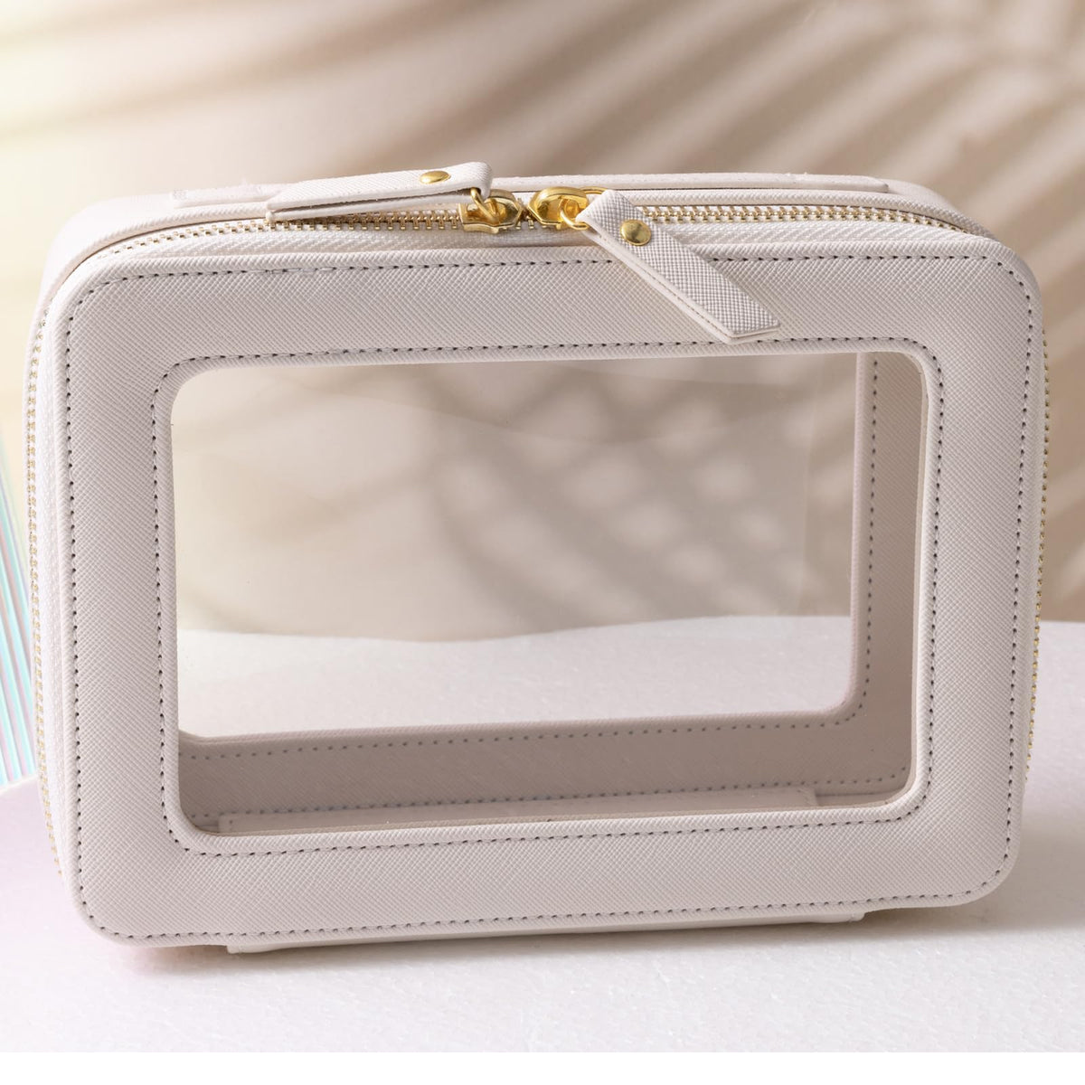 SANHECUN Toiletry Bag open showing inside compartments