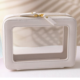 SANHECUN Toiletry Bag open showing inside compartments
