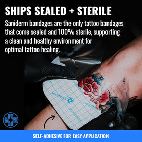 Saniderm Tattoo Aftercare Bandage Roll close-up