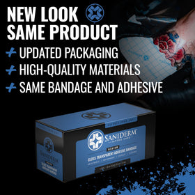 Saniderm Tattoo Aftercare Bandage Roll side view