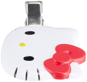 SANRIO Hello Kitty Bangs Clip in use while applying makeup