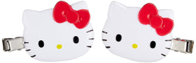 SANRIO Hello Kitty Bangs Clip Set of 2 in red