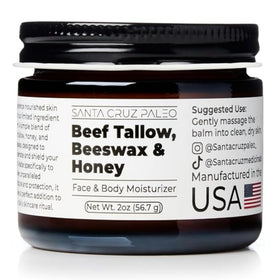 Santa Cruz Paleo Beef Tallow Face Moisturiser 2 Oz front view