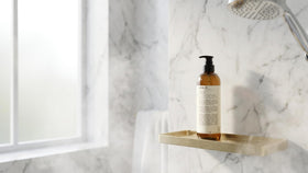 Santal 33 Shower Gel in a luxurious bathroom setting