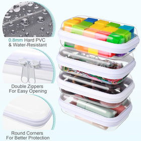 Sanwuta clear zipper case showing transparent design