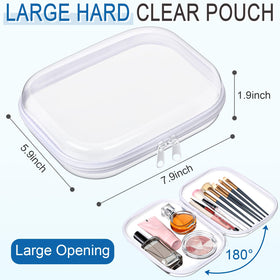 Sanwuta clear zipper case with makeup items inside