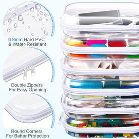 Sanwuta zipper case open showing snacks