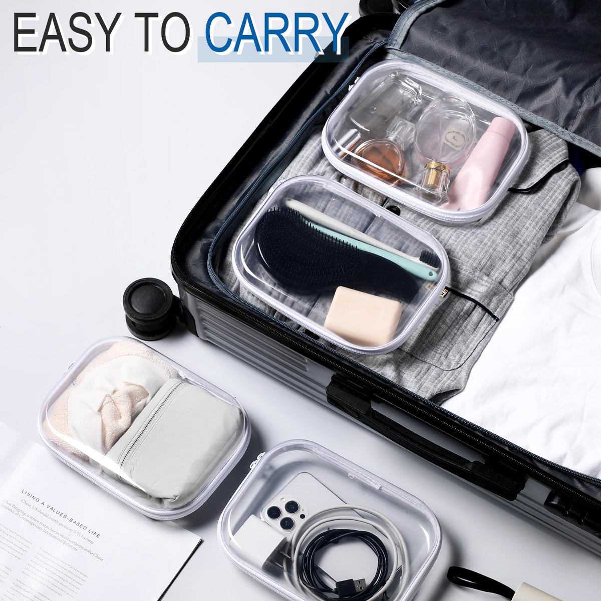 Sanwuta zipper cases stacked for storage