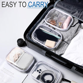 Sanwuta zipper cases stacked for storage