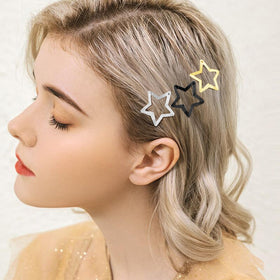 SAOROPEB Star Hair Clips arranged in a row