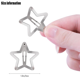 SAOROPEB Star Hair Clips displayed in packaging