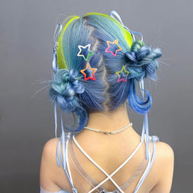 SAOROPEB Star Hair Clips displayed in packaging