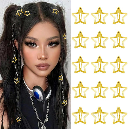SAOROPEB Star Hair Clips gold pack front view