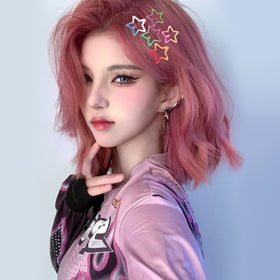SAOROPEB Star Hair Clips in use with braided hair