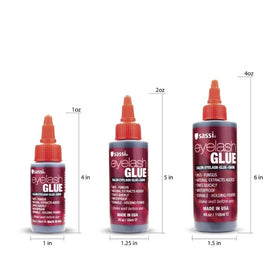 Sassi Eyelash Glue Dark 2oz bottle side view