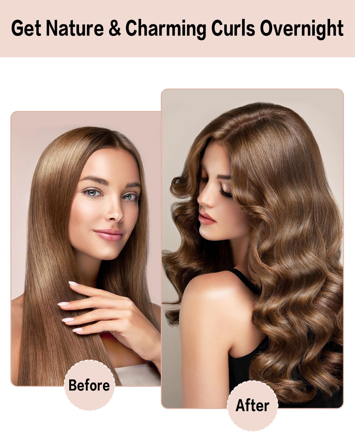 Satin head scarf included with Seritant Heatless Curls