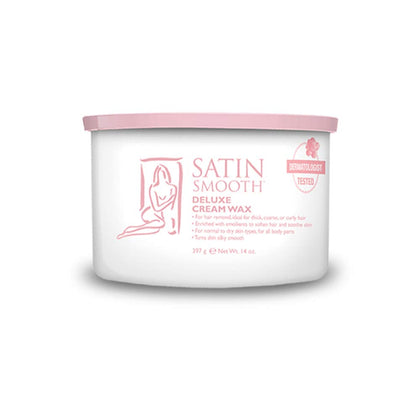 SATIN SMOOTH Deluxe Cream Soft Wax 14 oz front view