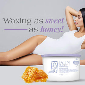 Satin Smooth Honey Wax 14oz close-up of texture