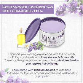 SATIN SMOOTH Lavender Wax with chamomile ingredients
