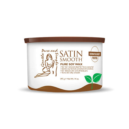 SATIN SMOOTH Soy Hair Removal Wax 14 oz front view