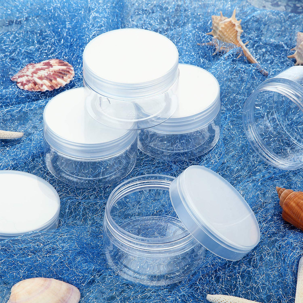 SATINIOR jars filled with DIY cosmetics