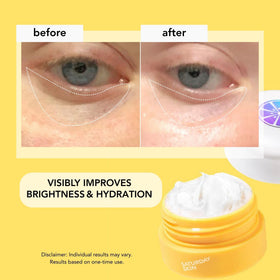 Saturday Skin Yuzu Eye Balm application on skin