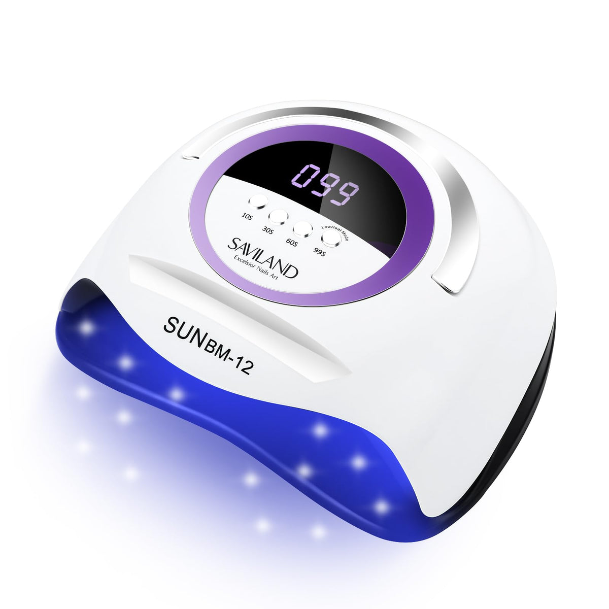 SAVILAND 300W UV Nail Lamp front view with LED beads