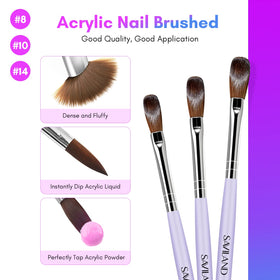 SAVILAND acrylic nail brushes close-up