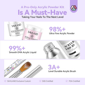SAVILAND Acrylic Nail Kit drill close-up showing speed settings