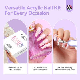 SAVILAND Acrylic Nail Kit in use for nail application